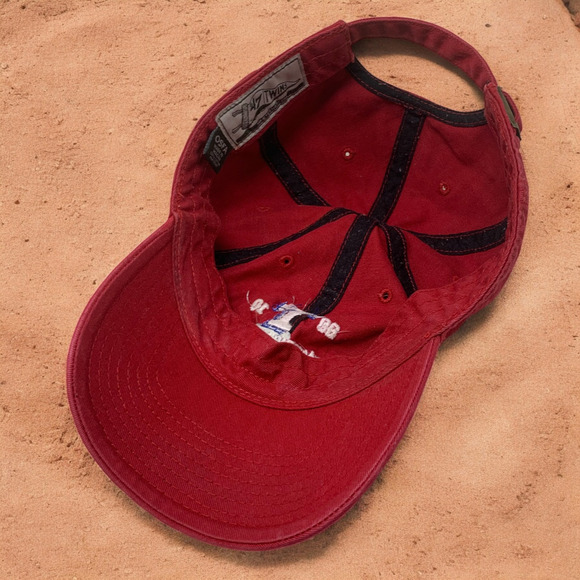 Texas Rangers 2010 American League Champions 47 Twins Hat Cap MLB Strapback Red - Picture 5 of 6